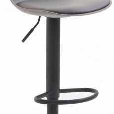 Barová židle Adel, šedá / černá - 1