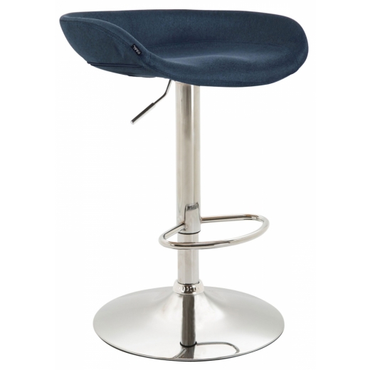 Barová židle Anaheim, textil, modrá - 1