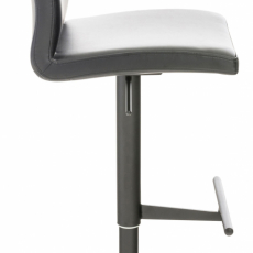 Barová židle Cadiz, syntetická kůže, černá / černá - 3