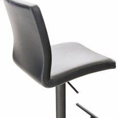 Barová židle Cadiz, syntetická kůže, černá / černá - 4