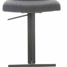 Barová židle Cadiz, textil, černá / tmavě šedá - 2