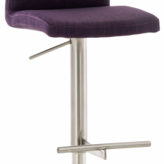 Barová židle Cadiz, textil, ocel / fialová - 1