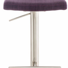 Barová židle Cadiz, textil, ocel / fialová - 2
