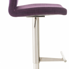 Barová židle Cadiz, textil, ocel / fialová - 3