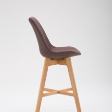 Barová židle Cane, hnědá - 3