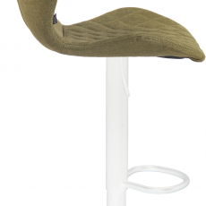 Barová židle Cork, textil, bílá / zelená - 3