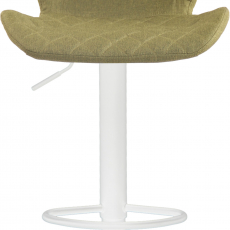 Barová židle Cork, textil, bílá / zelená - 2