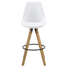 Barová židle Damian (SET 2 ks), bílá - 3