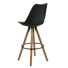 Barová židle Damian (SET 2 ks), černá - 4