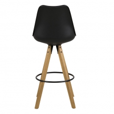 Barová židle Damian (SET 2 ks), černá - 5