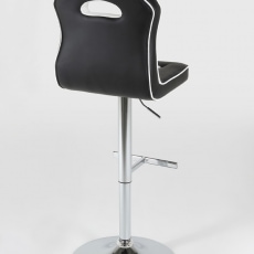 Barová židle Dolphin (SET 2 ks) černá / bílá - 4