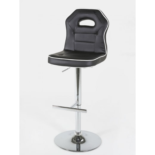 Barová židle Dolphin (SET 2 ks) černá - 1