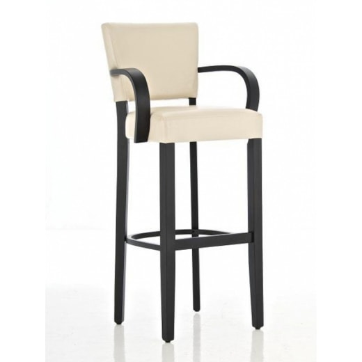 Barová židle dřevěná s područkami Amber (SET 2 ks) - 1