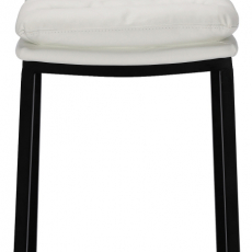 Barová židle Dundalk, černá / bílá - 2