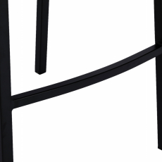 Barová židle Dundalk, černá / bílá - 8
