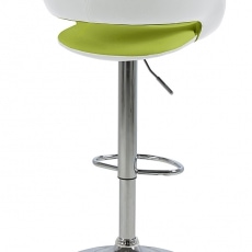 Barová židle Garry (SET 2 ks) bílá / zelená - 2