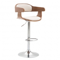 Barová židle Gota textil, ořech - 3