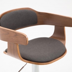 Barová židle Gota textil, ořech - 8