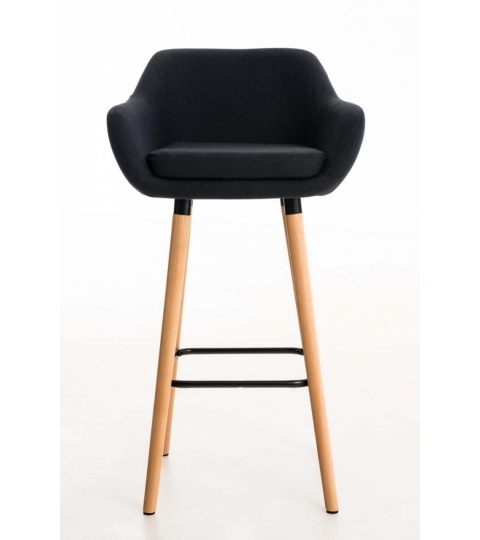 Barová židle Grane (SET 2 ks), černá