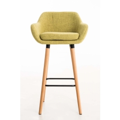 Barová židle Grane (SET 2 ks), světle zelená