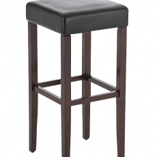 Barová židle Jully (SET 2 ks), cappuccino podnož - 1