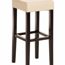 Barová židle Jully (SET 2 ks), cappuccino podnož - 2