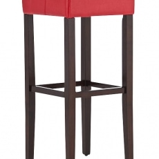 Barová židle Jully (SET 2 ks), cappuccino podnož - 3