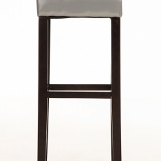 Barová židle Jully (SET 2 ks), cappuccino podnož - 5
