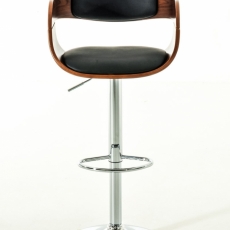 Barová židle King (SET 2 ks), černá / ořech - 2