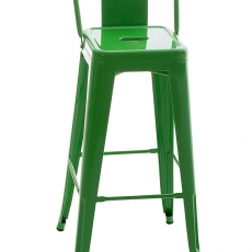 Barová židle kovová Mason, zelená - 1