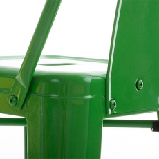 Barová židle kovová Mason, zelená - 6