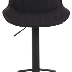 Barová židle Lentini, textil, černá / černá - 2