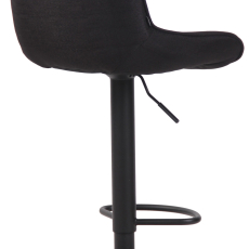 Barová židle Lentini, textil, černá / černá - 4
