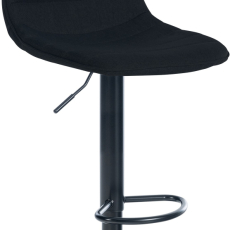 Barová židle Lex, textil,  černá podnož / černá  - 1