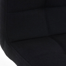 Barová židle Lincoln, textil, černá - 6