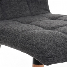 Barová židle Lincoln, textil, světle šedá - 6