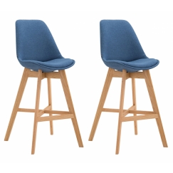 Barová židle Lucia (SET 2 ks), modrá