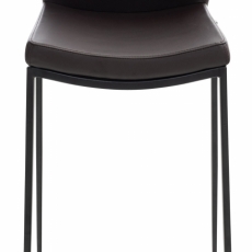 Barová židle Matola, syntetická kůže, hnědá - 2