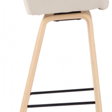 Barová židle Newnan, přírodní / krémová - 3