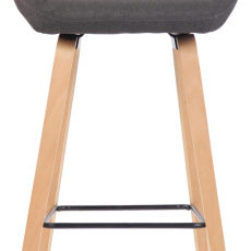 Barová židle Newnan, přírodní / tmavě šedá - 2