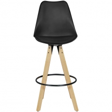 Barová židle Olga (SET 2 ks), černá - 2