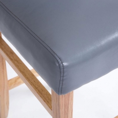 Barová židle s dřevěnou podnoží Wilma - 11