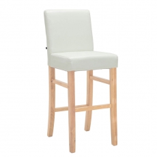 Barová židle s dřevěnou podnoží Wilma - 4