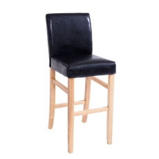 Barová židle s dřevěnou podnoží Wilma - 5