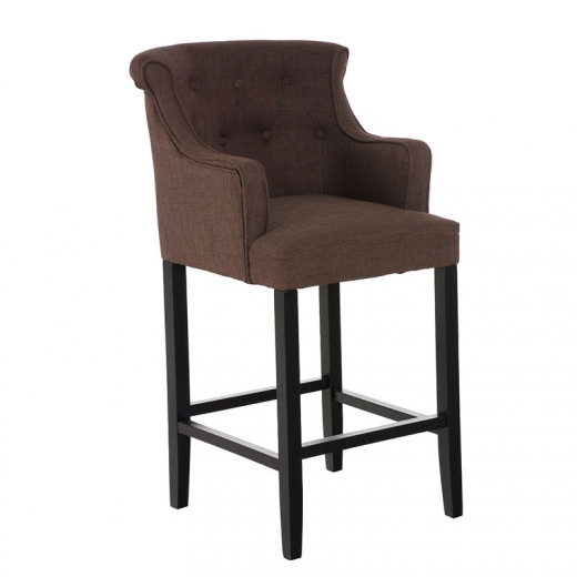 Barová židle s područkami Sylko, černá podnož - 1