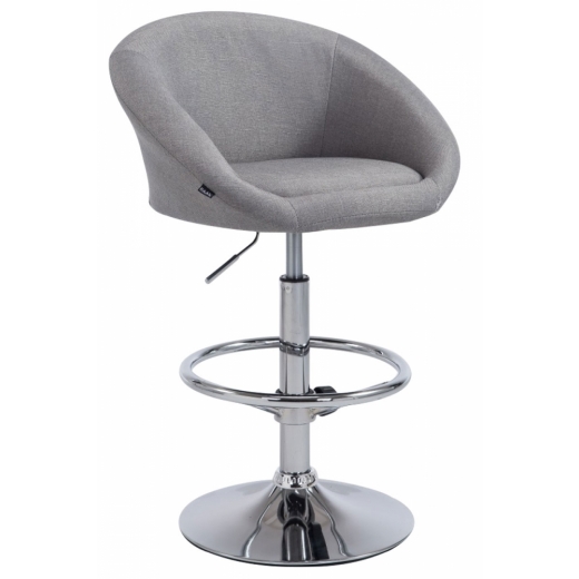 Barová židle Sheryl (SET 2 ks), světle šedá - 1