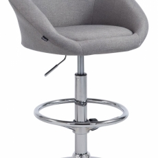 Barová židle Sheryl (SET 2 ks), světle šedá - 1