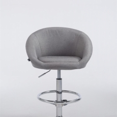 Barová židle Sheryl (SET 2 ks), světle šedá - 2