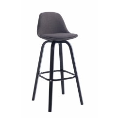 Barová židle Taris, tmavě šedá / černá