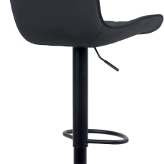 Barové stoličky Emma (SET 2 ks), zamat, čierna - 3